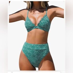 🌴Scalloped swimsuit set